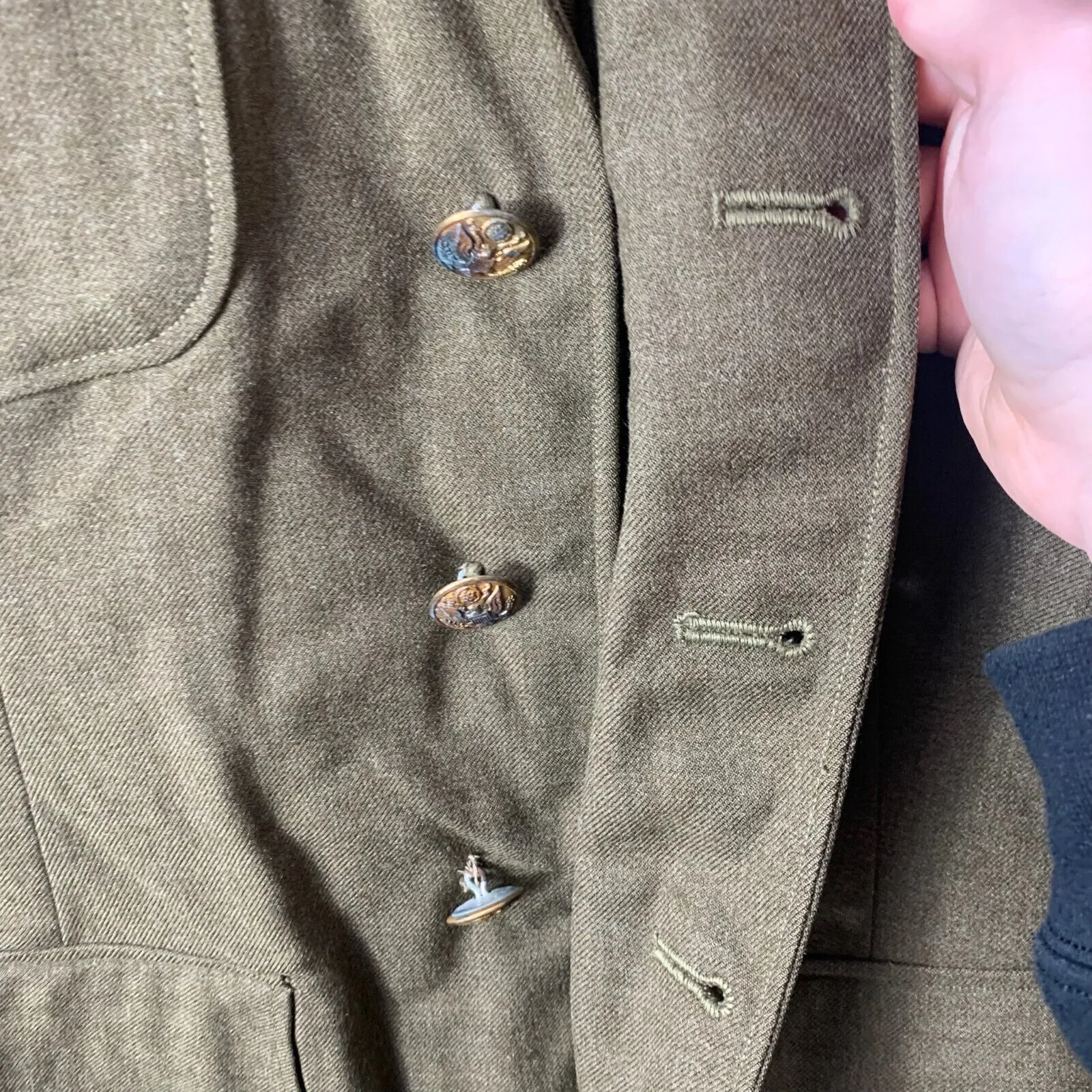 Original WW2 US Army Class A Dress Jacket 1943 - Private Ryan Prop - 39" Large