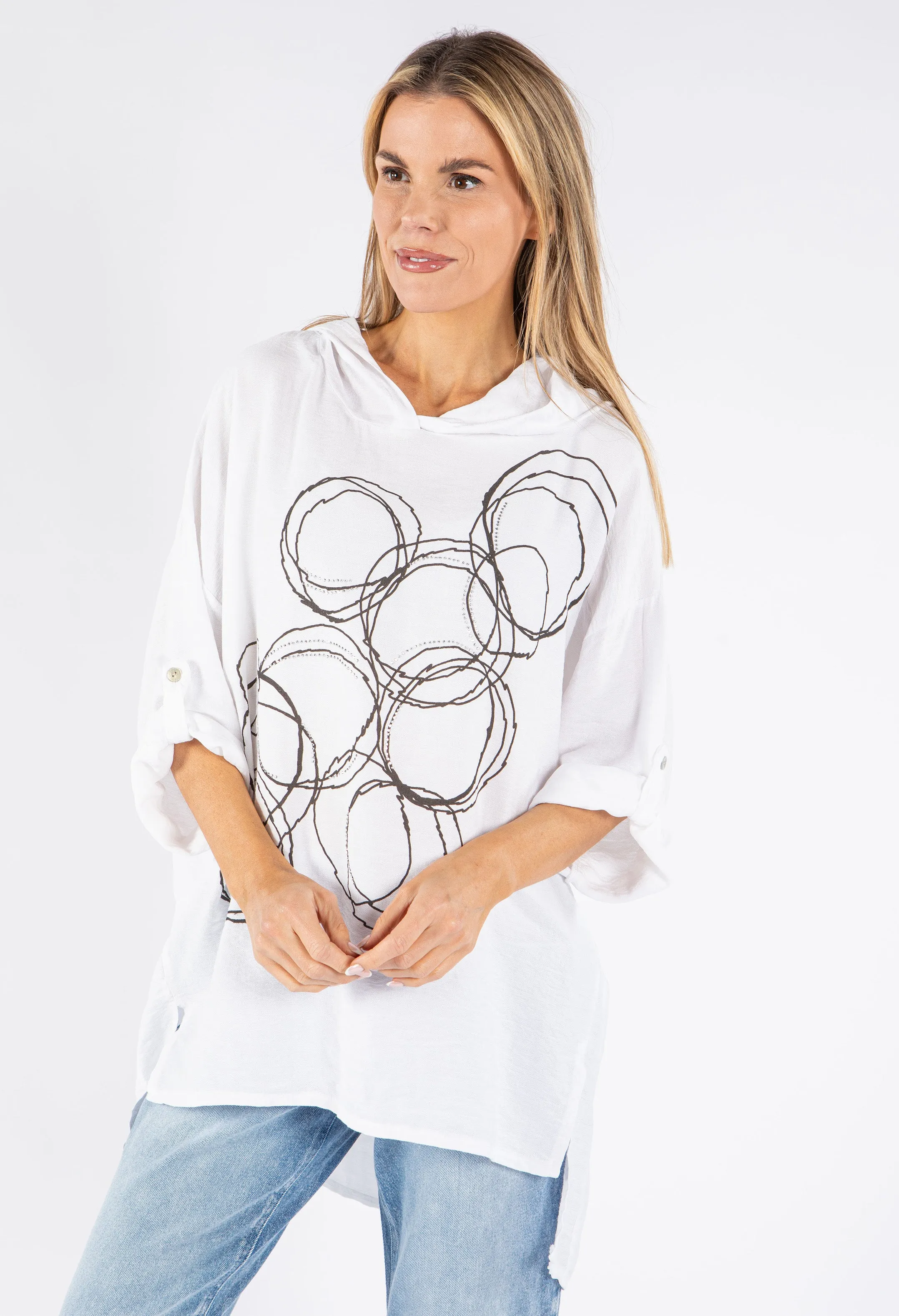 Oversized Hooded Top
