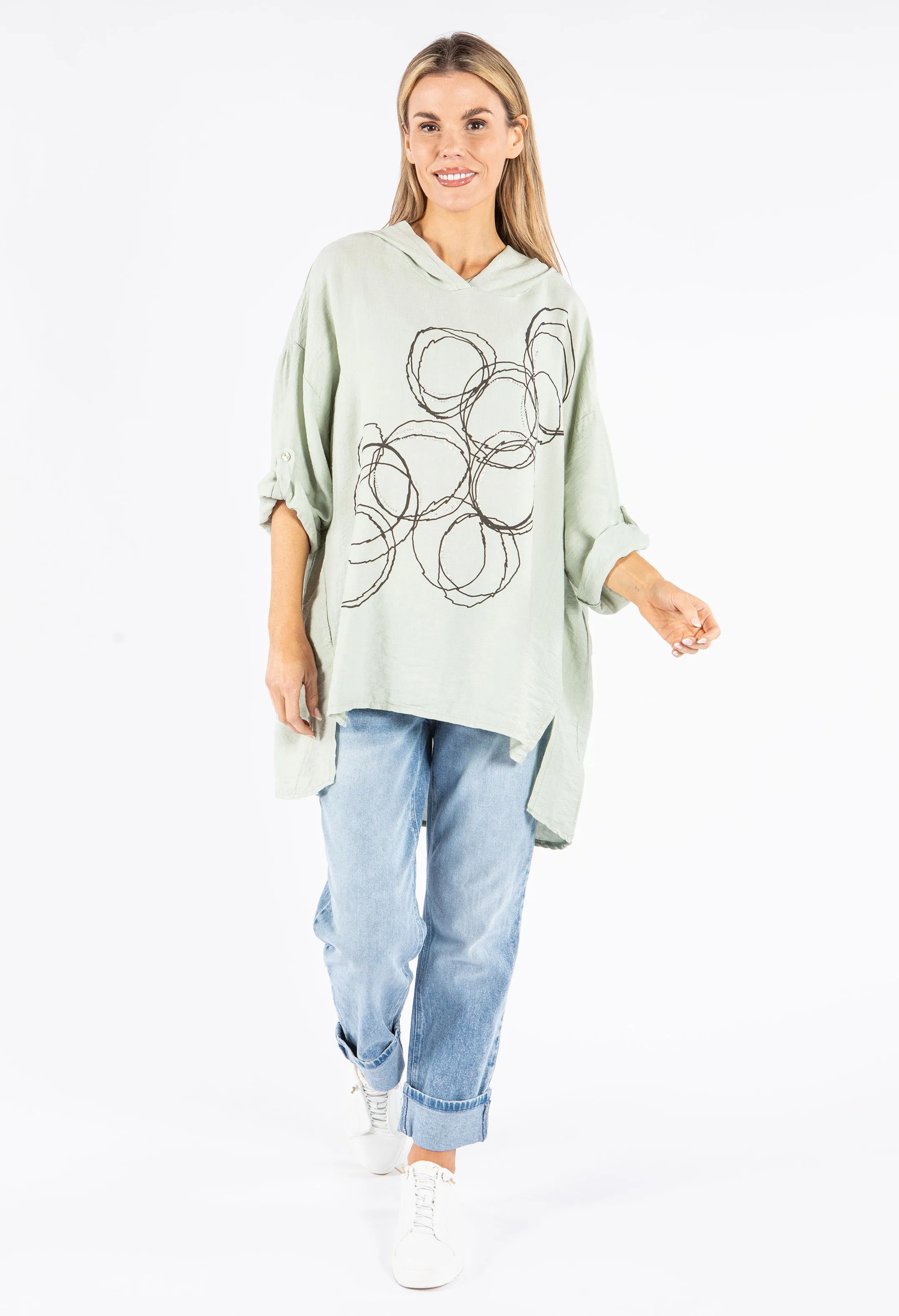 Oversized Hooded Top