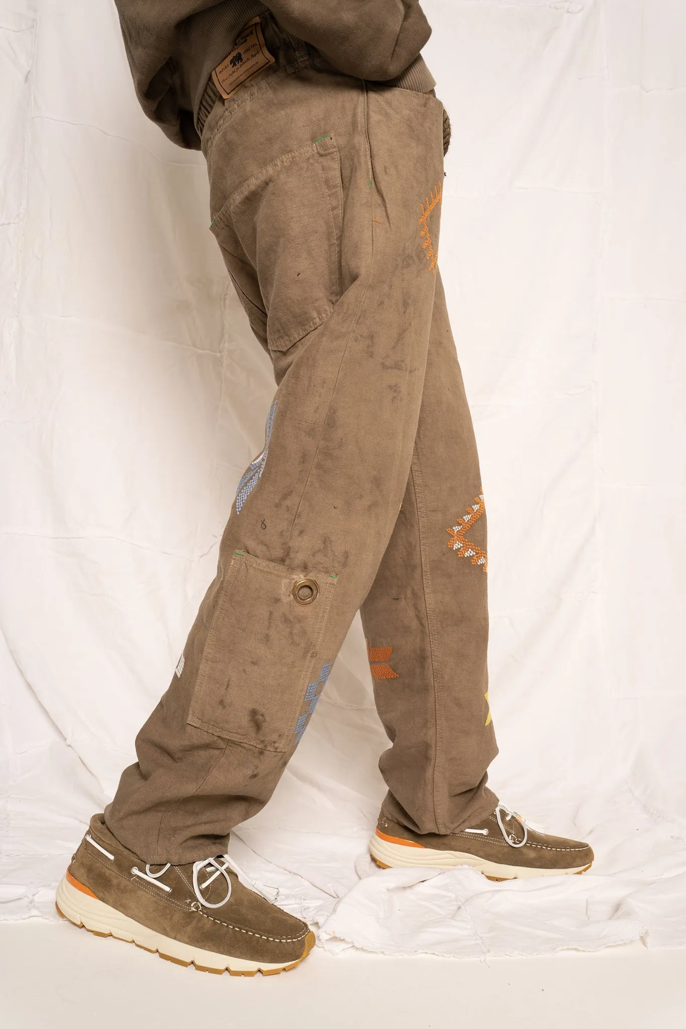 P68 Military Hemp/Organic Cotton Embroidered Taos Grey Volcano