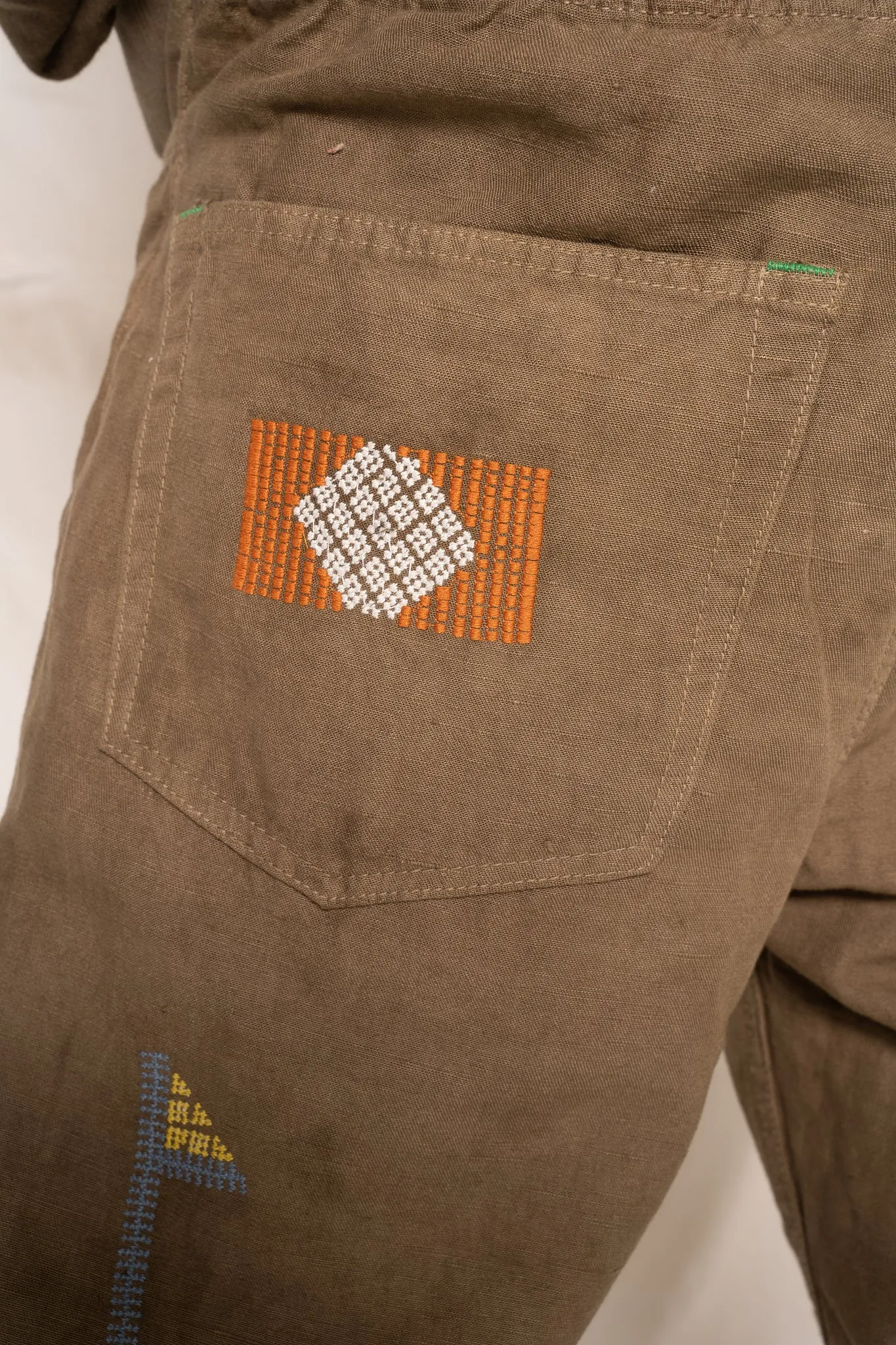 P68 Military Hemp/Organic Cotton Embroidered Taos Grey Volcano