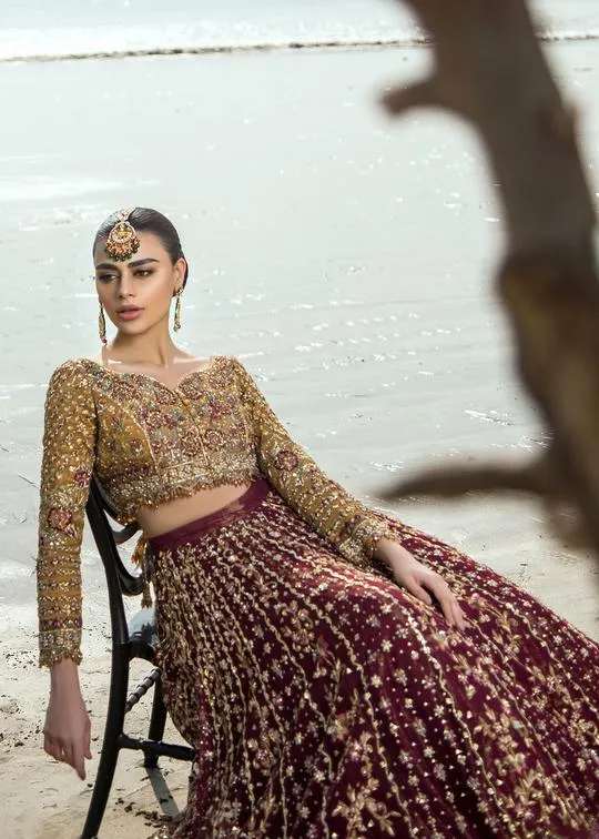 Pakistani Designer Red Lehnga Choli for Wedding #C2042