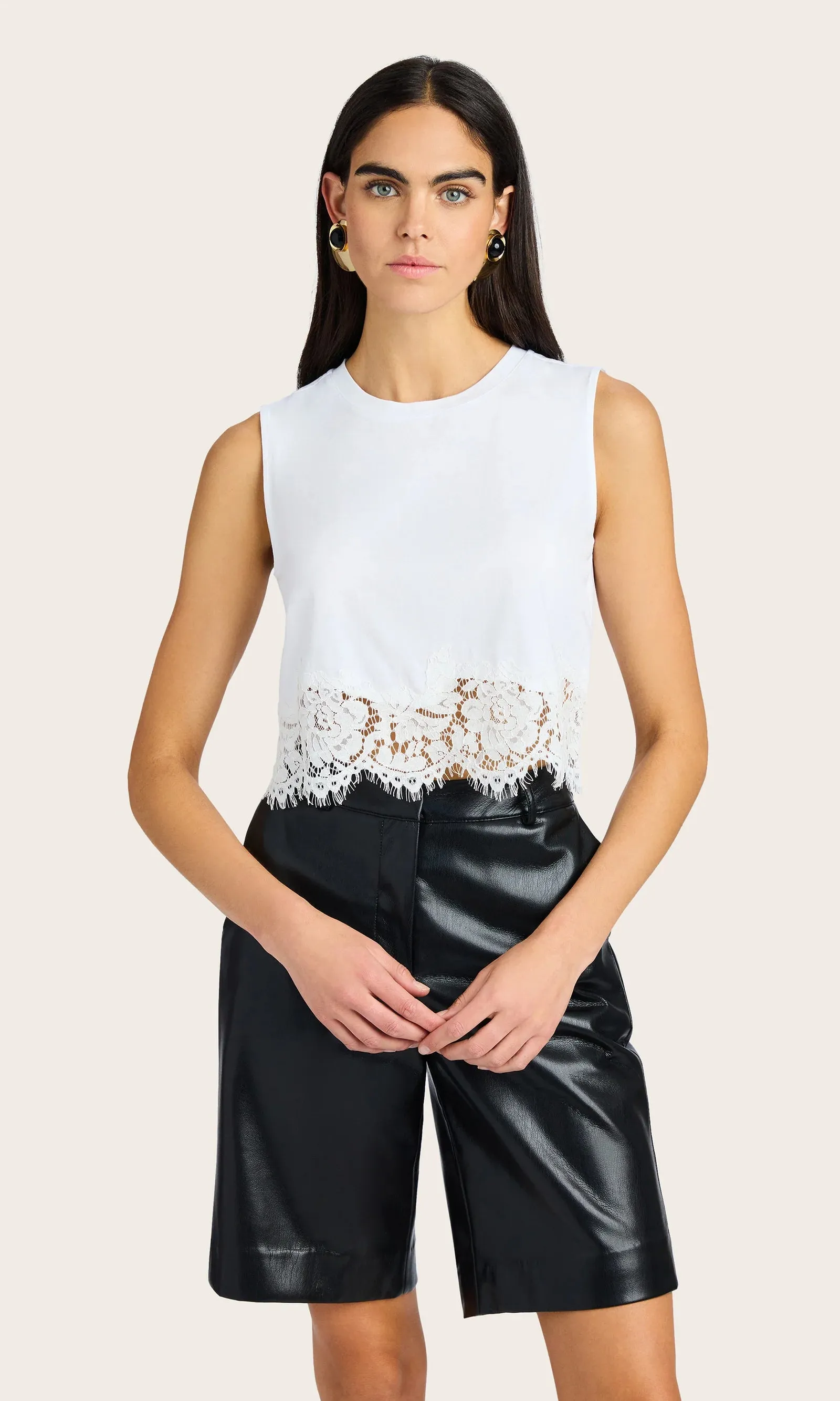 Palani Lace Top White