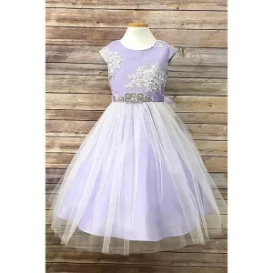 Petit Adele Girl Dress PA299 - Lilac