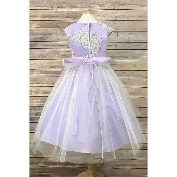 Petit Adele Girl Dress PA299 - Lilac