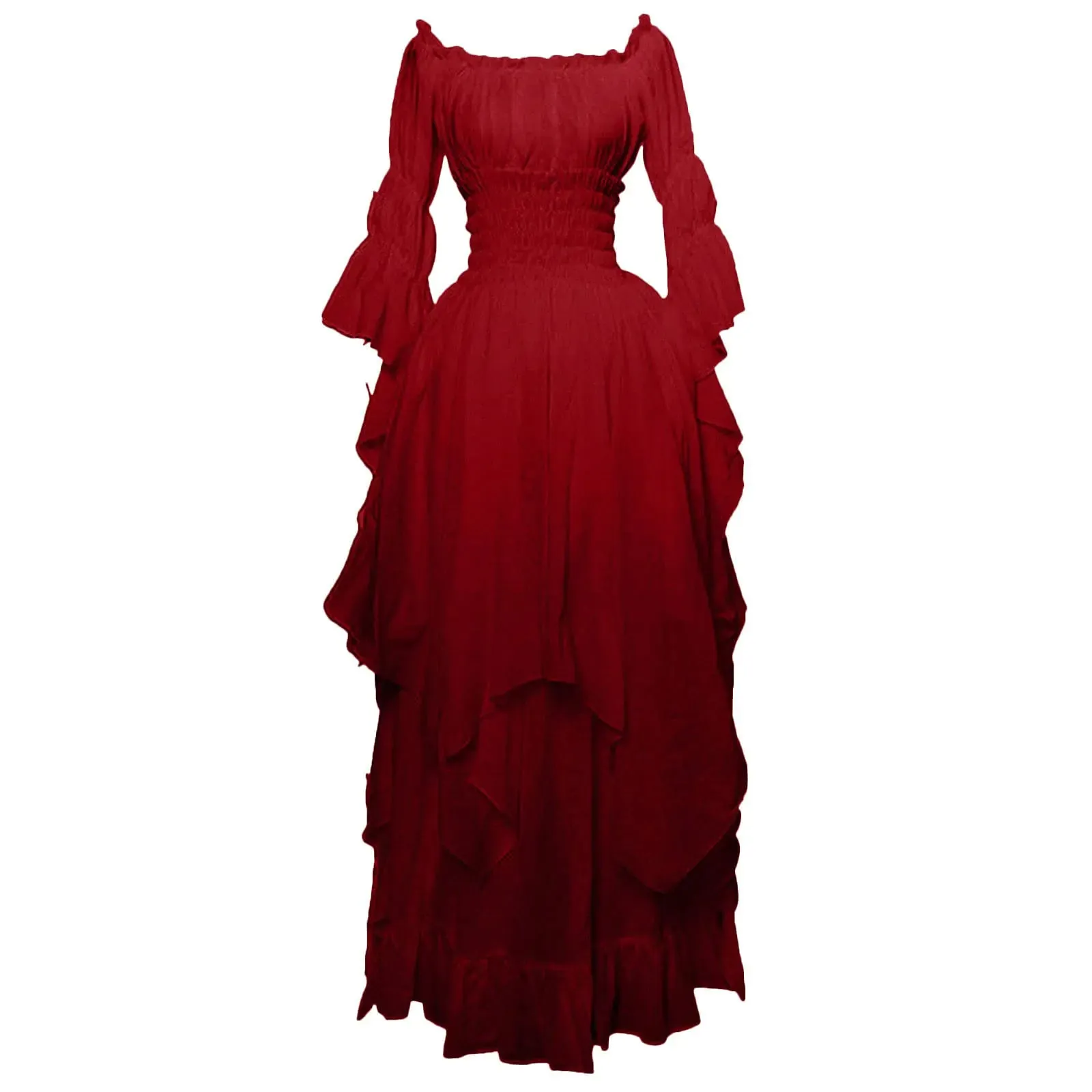 Pink Lolita Dress Gothic Dress for Women Steampunk Witch Goth Costume Halloween Victorian Ball Gown Floor Length Irish Dress Corset Goth Tops for Women