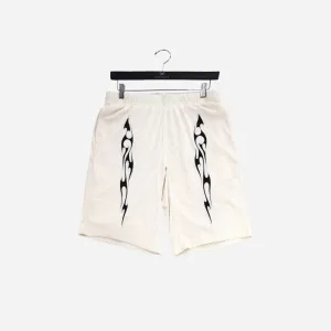 Pleasures Flame Mesh Shorts P24SP008-White