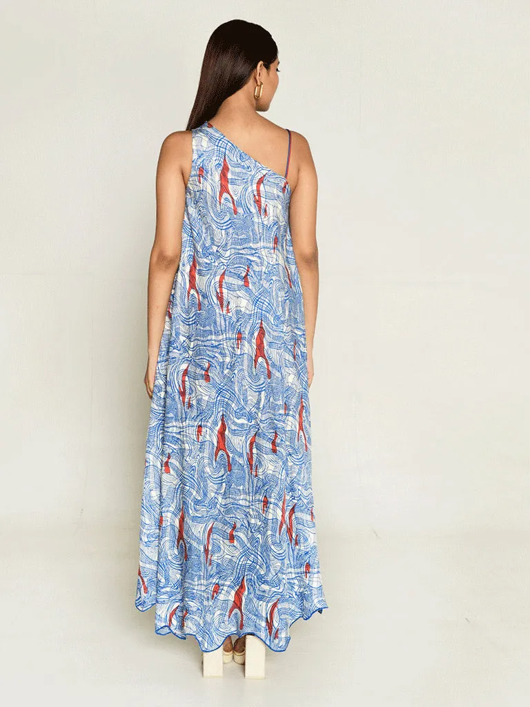 Ponzo One Shoulder Maxi