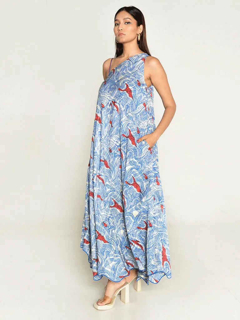 Ponzo One Shoulder Maxi