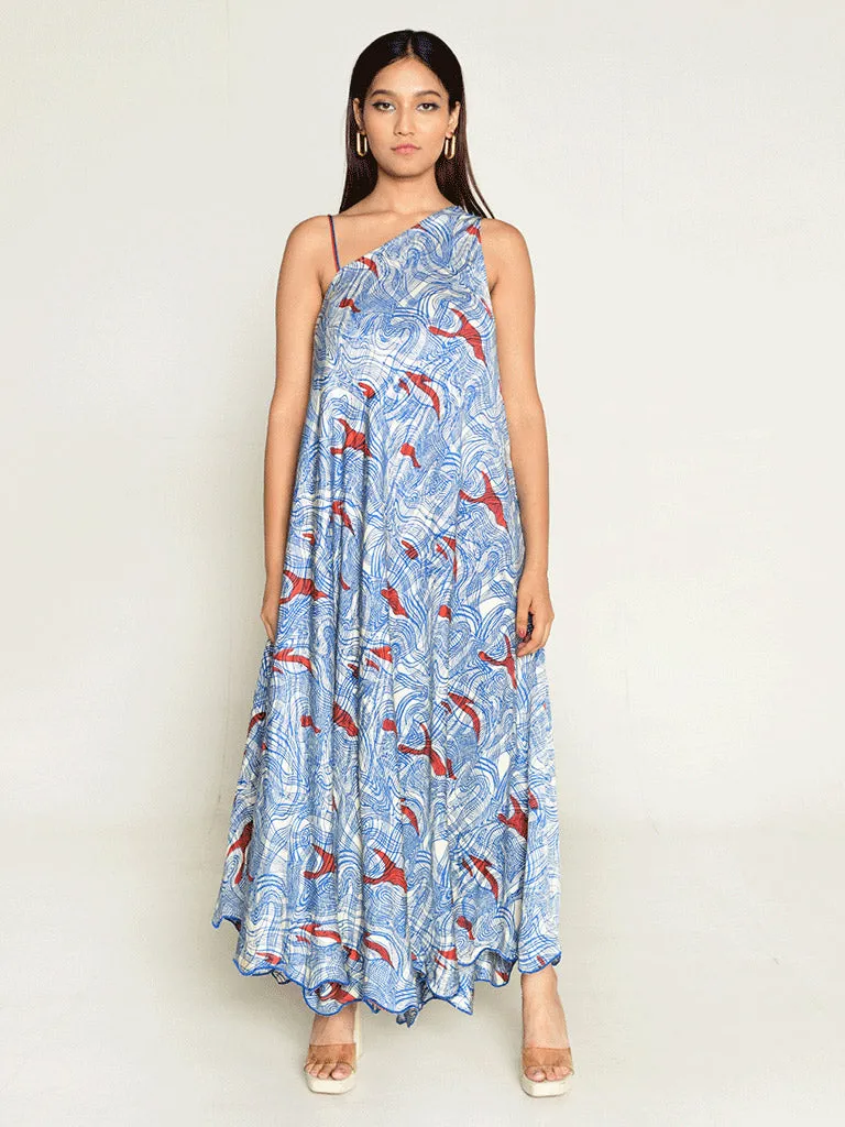 Ponzo One Shoulder Maxi