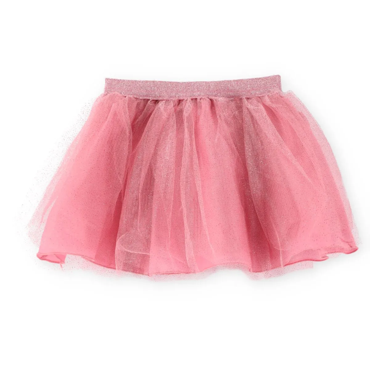 Pre-Girls Tulle Skirt With Satin Bow - Pink