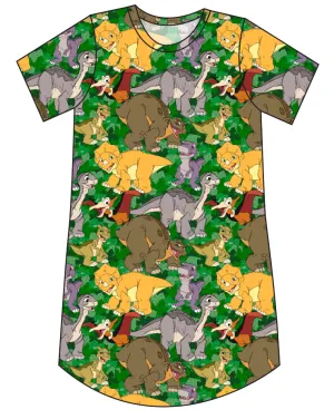 Prehistoric Pals Ladies' T-Shirt Dress