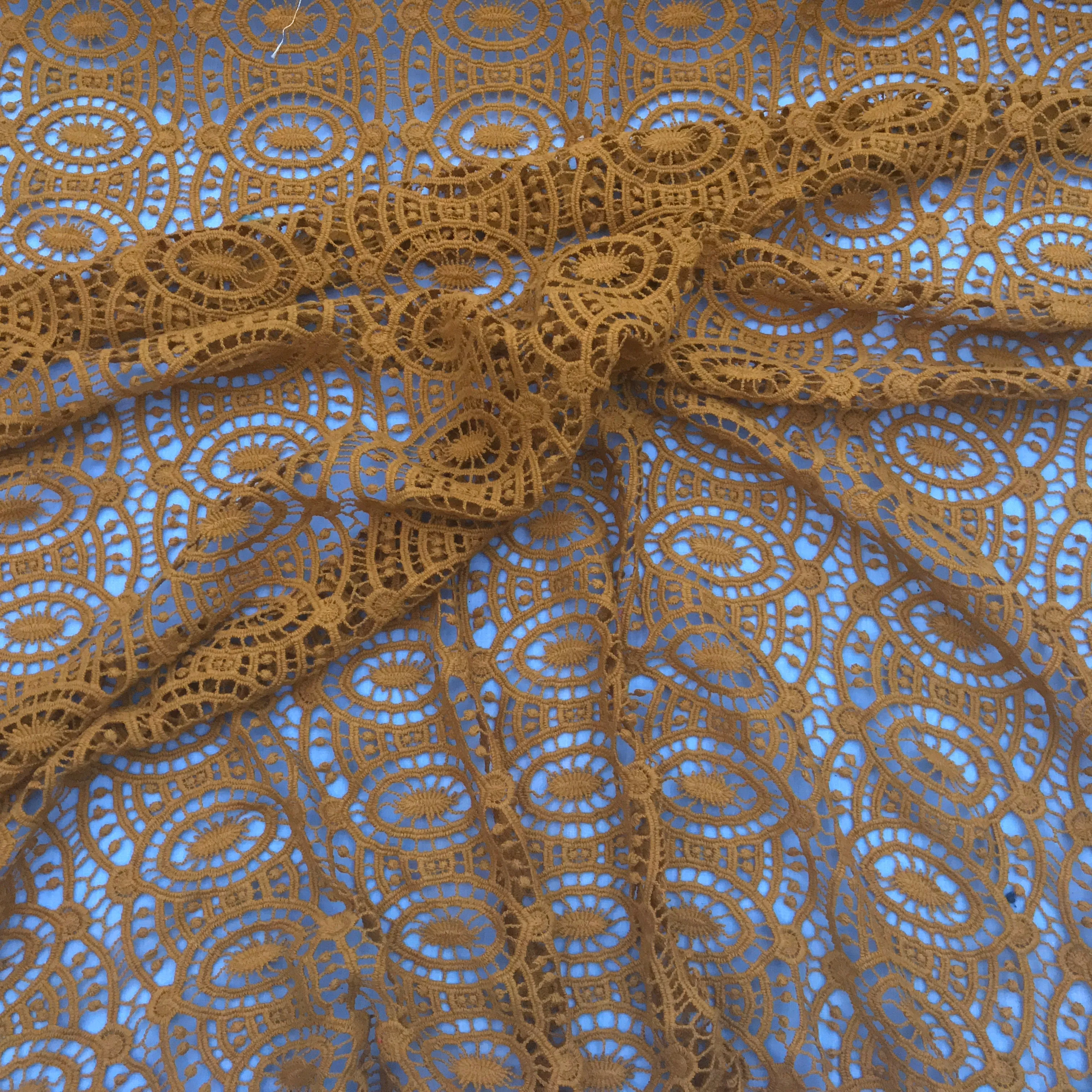 Premium Eyelash Lace Bridal Dress, Mustard