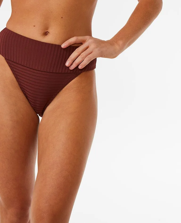 Premium Surf High Waist Cheeky Coverage Bikini Bottoms