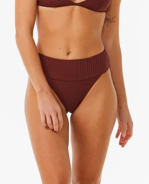 Premium Surf High Waist Cheeky Coverage Bikini Bottoms