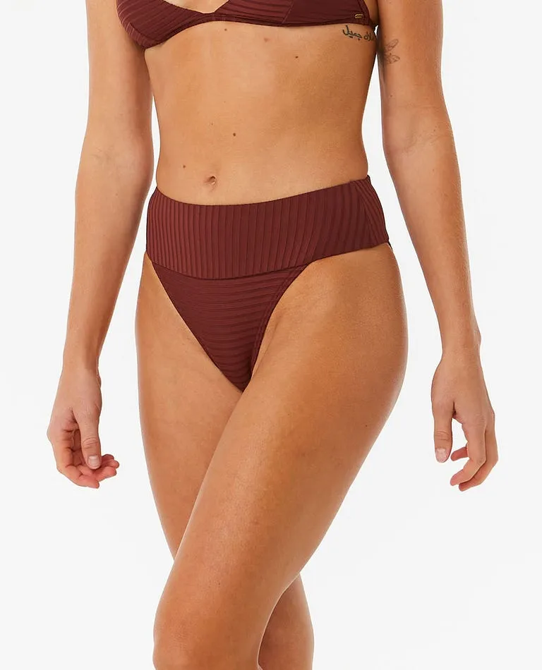Premium Surf High Waist Cheeky Coverage Bikini Bottoms