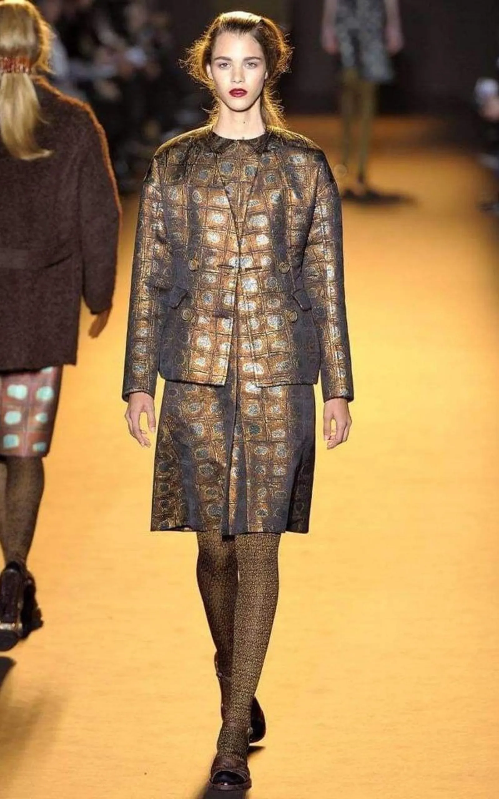 Printed Organdy Finished Dress