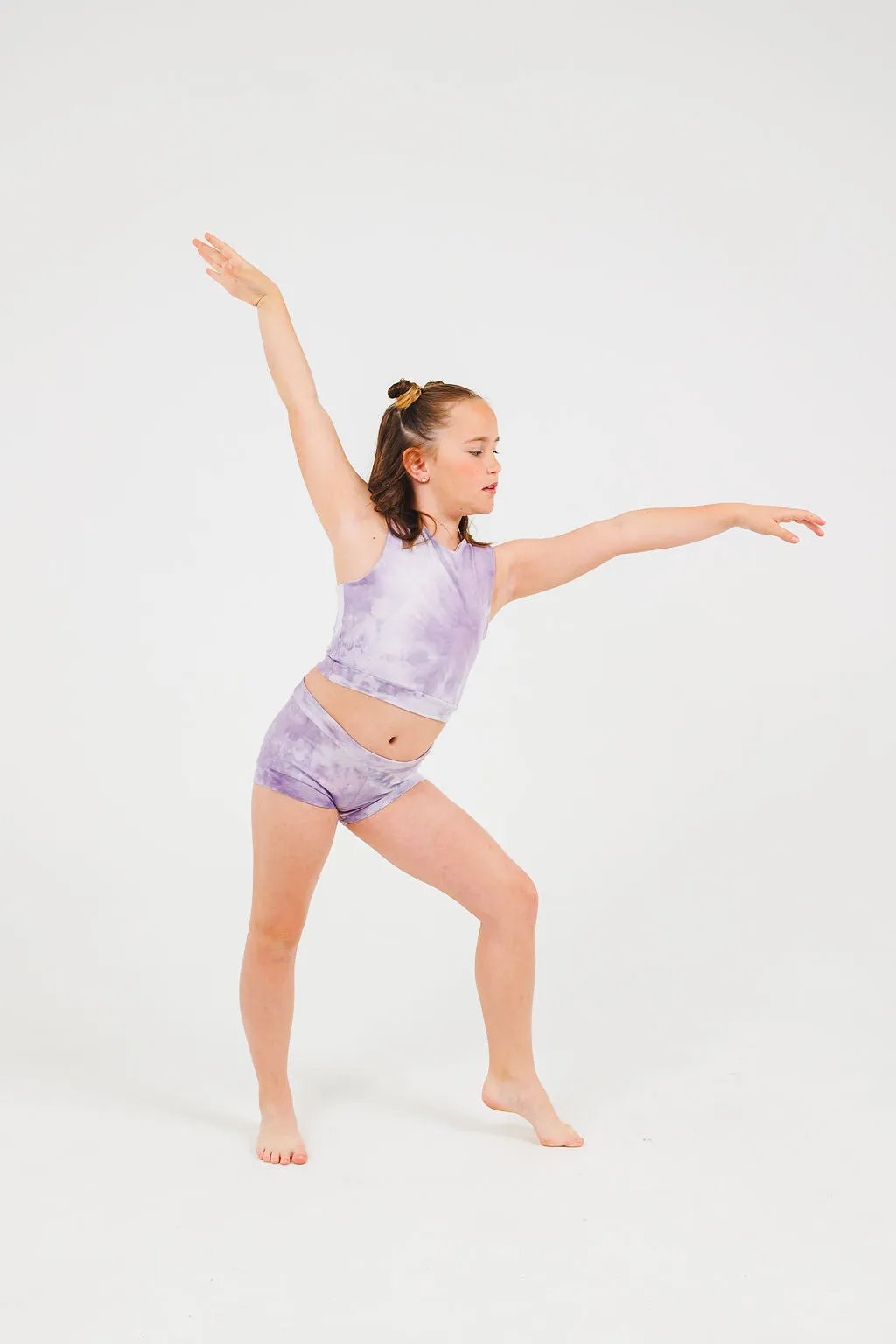 Purple Tie Dye Dance Set