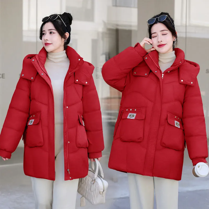 Quilted and Stain-resistant Puffer Coat for Women's Outdoor Adventures