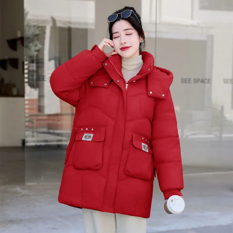 Quilted and Stain-resistant Puffer Coat for Women's Outdoor Adventures