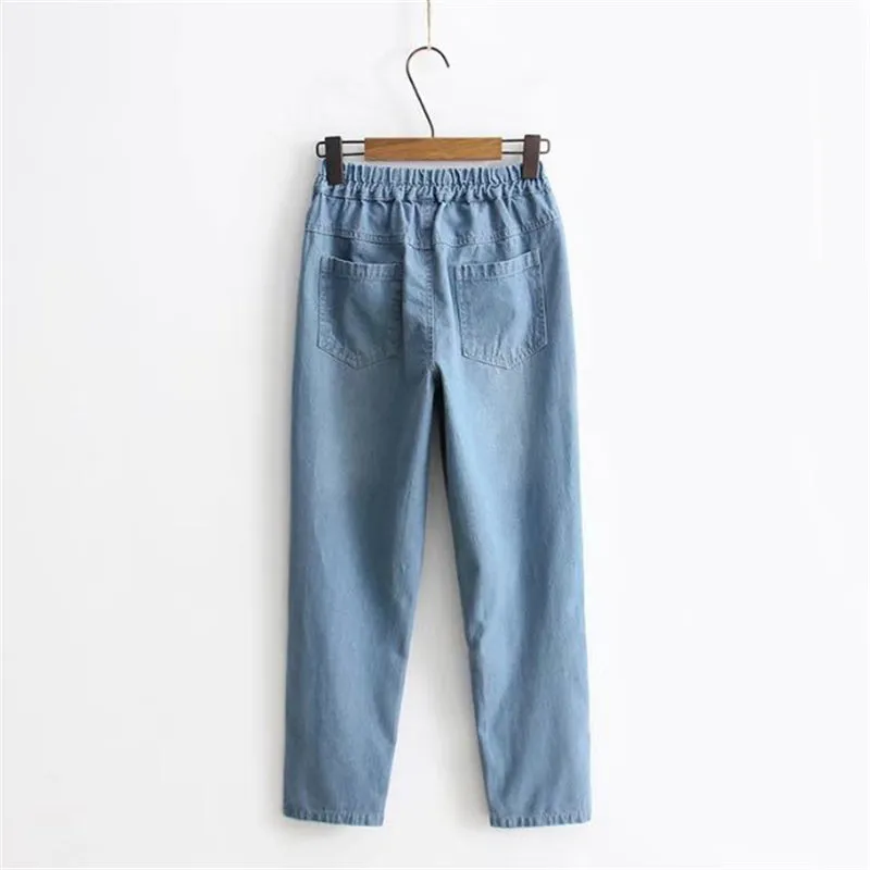 "CUTE KAWAII EMBROIDERED" JEANS Y031604