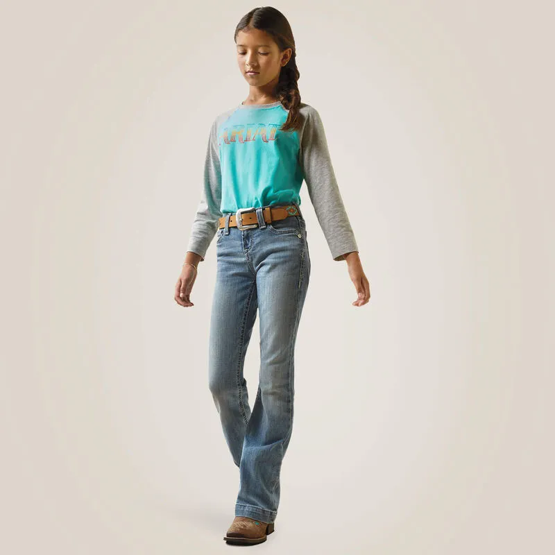 R.E.A.L. Allessandra Wide Leg Girl's Jean | 10040809