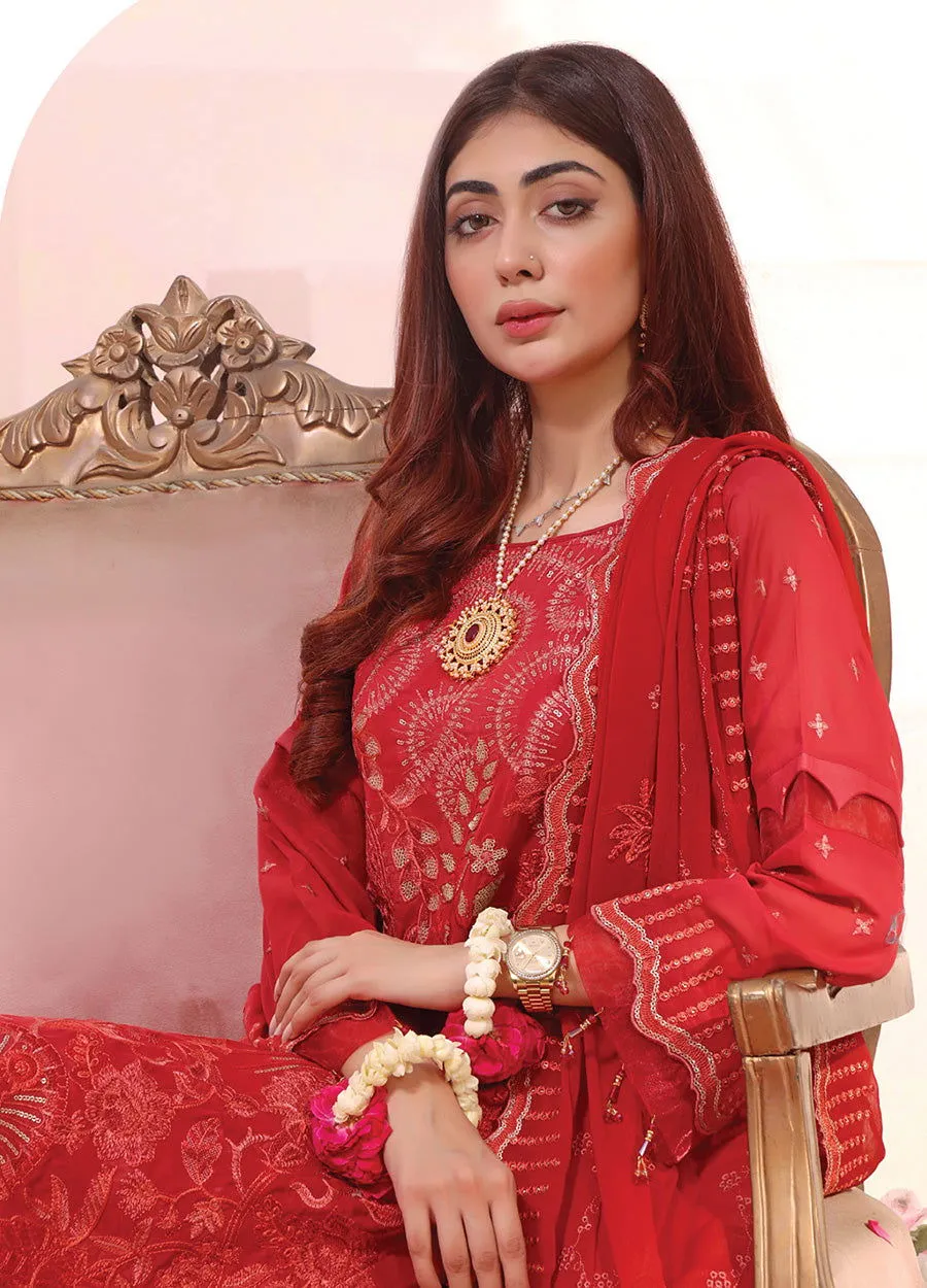 Rida Luxury Fancy Embroidered Unstitched 3pcs