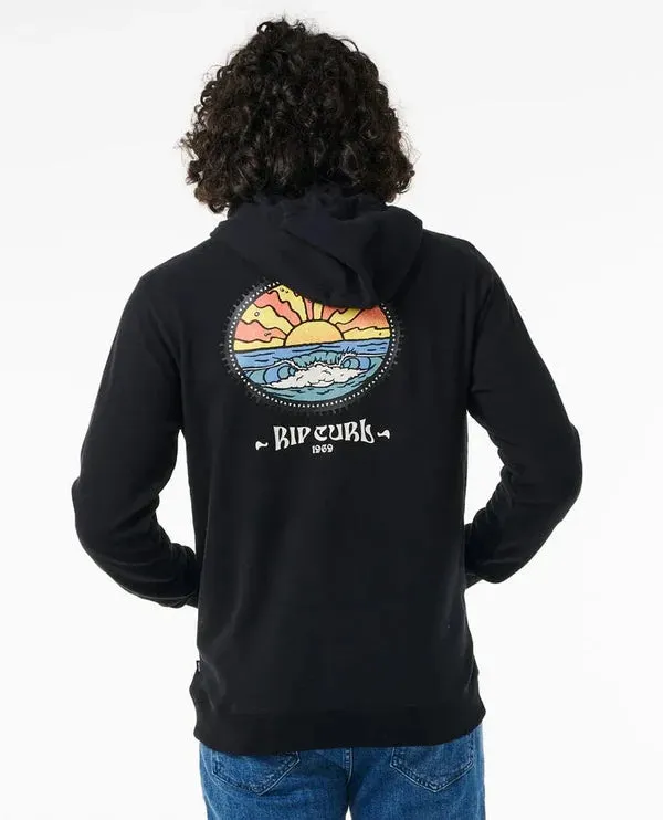 Rip Curl Tubed And Hazed Zip Thru Hood