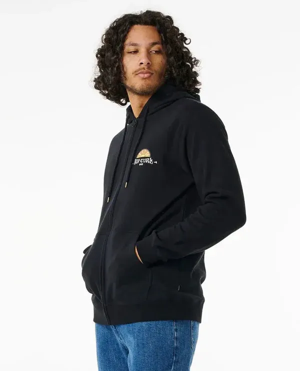 Rip Curl Tubed And Hazed Zip Thru Hood