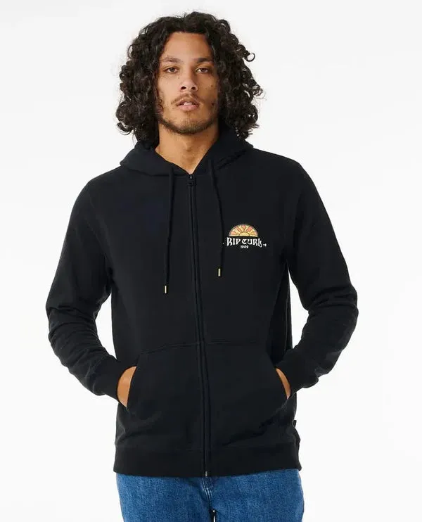 Rip Curl Tubed And Hazed Zip Thru Hood