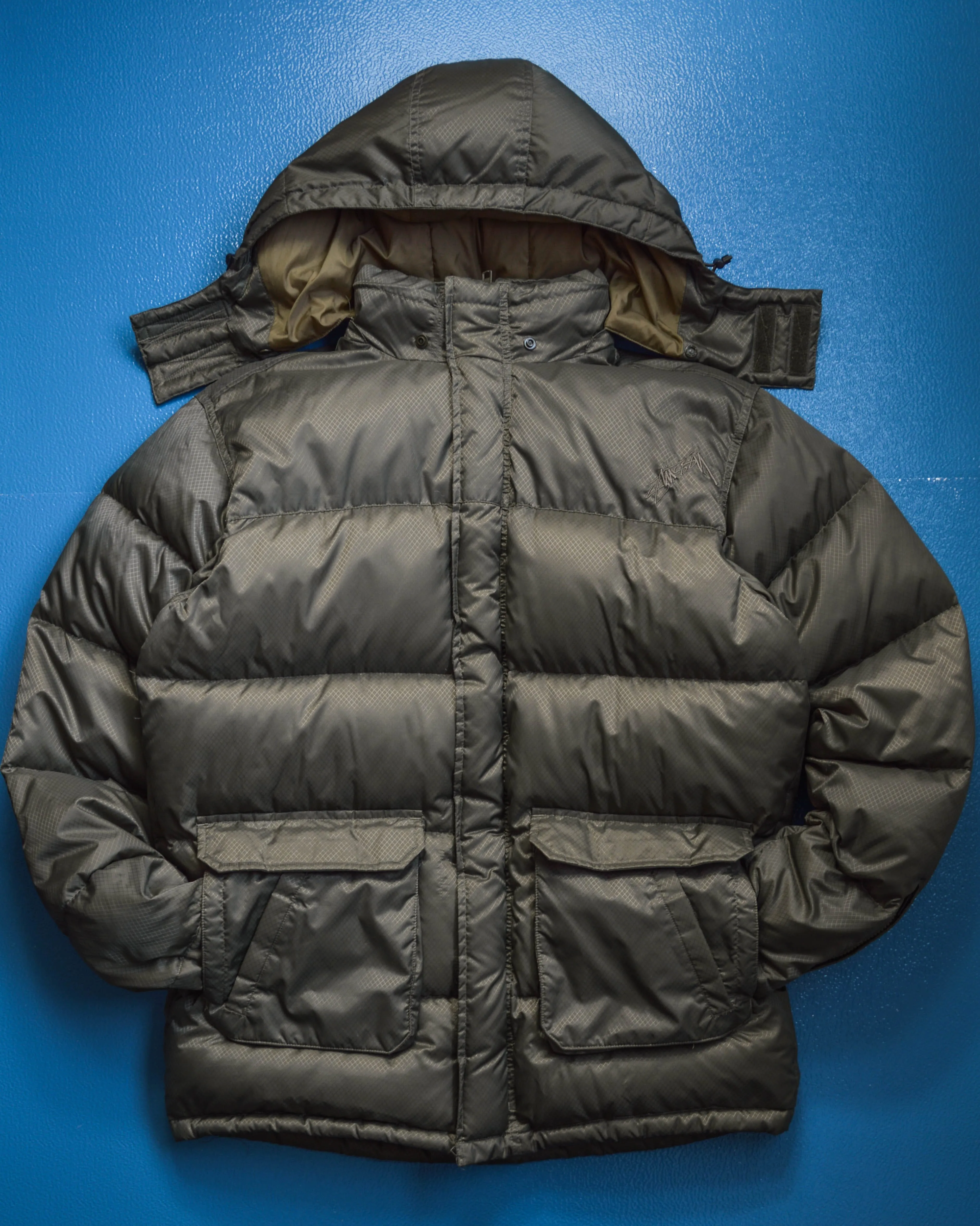 Ripstop Multi-compartment Tactical Puffer Jacket  (L)