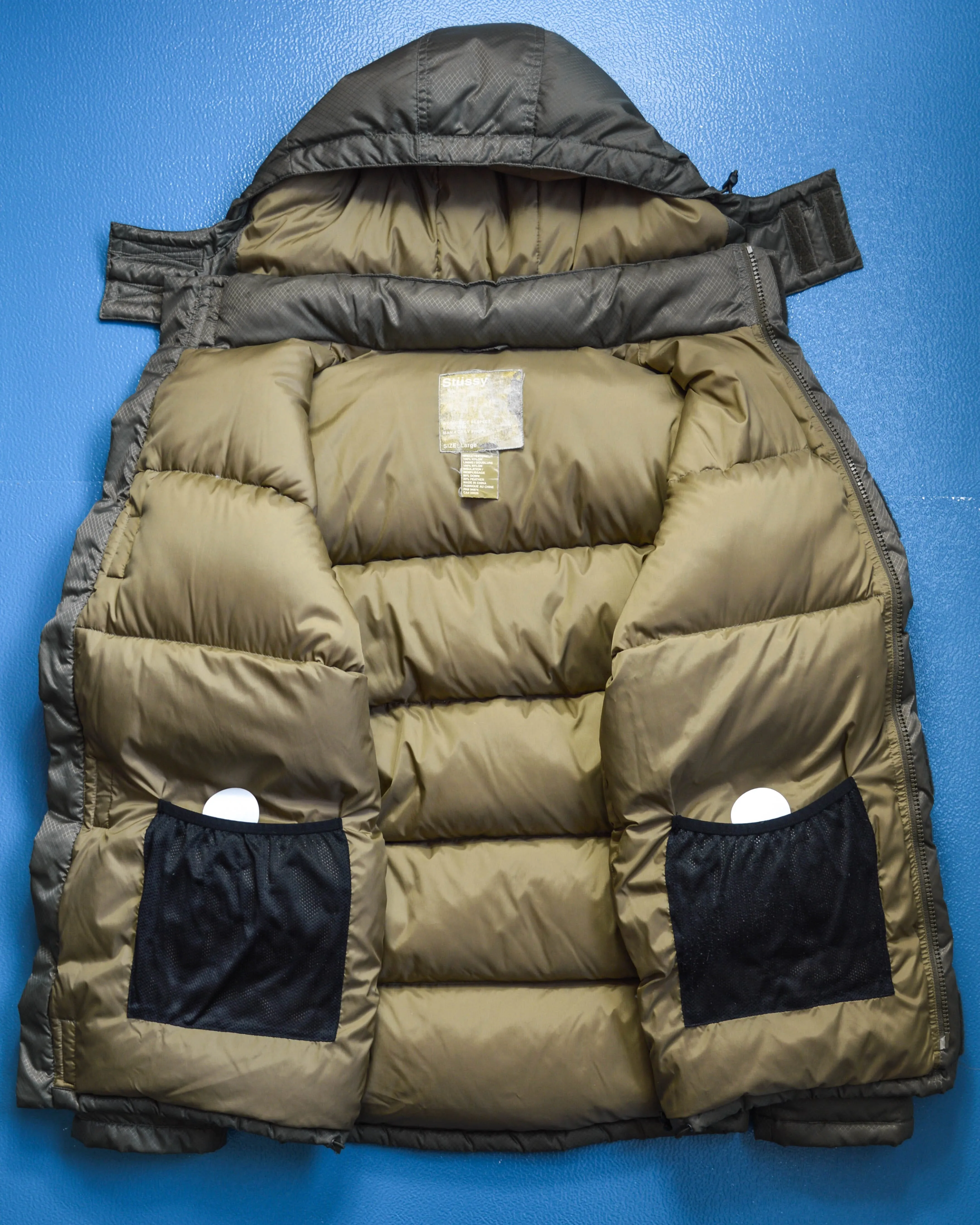 Ripstop Multi-compartment Tactical Puffer Jacket  (L)