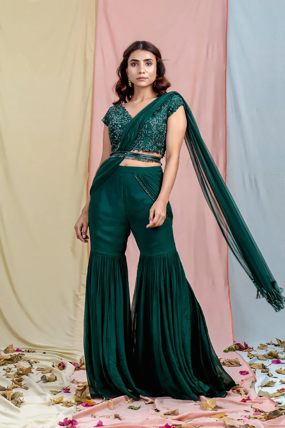Royal Garden Sharara Set