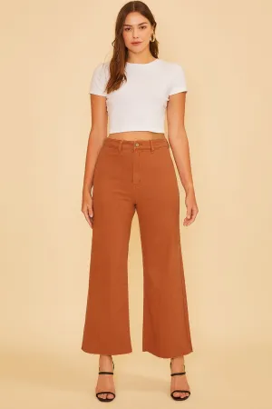 Rust Wide Leg Pants
