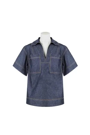 Sabrina Denim Top