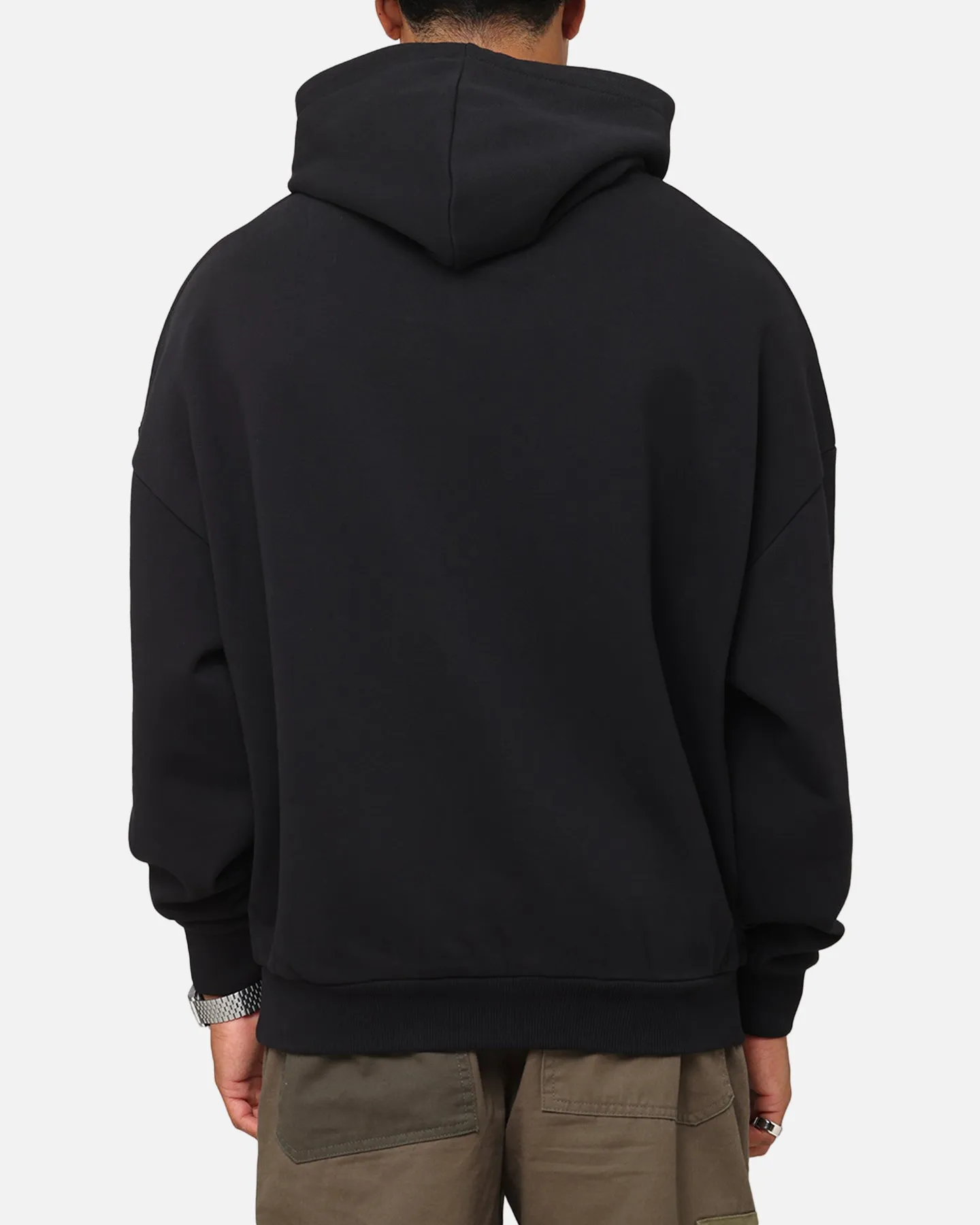 Saint Morta Cambronne Layered Boxy Hoodie Black/Stone