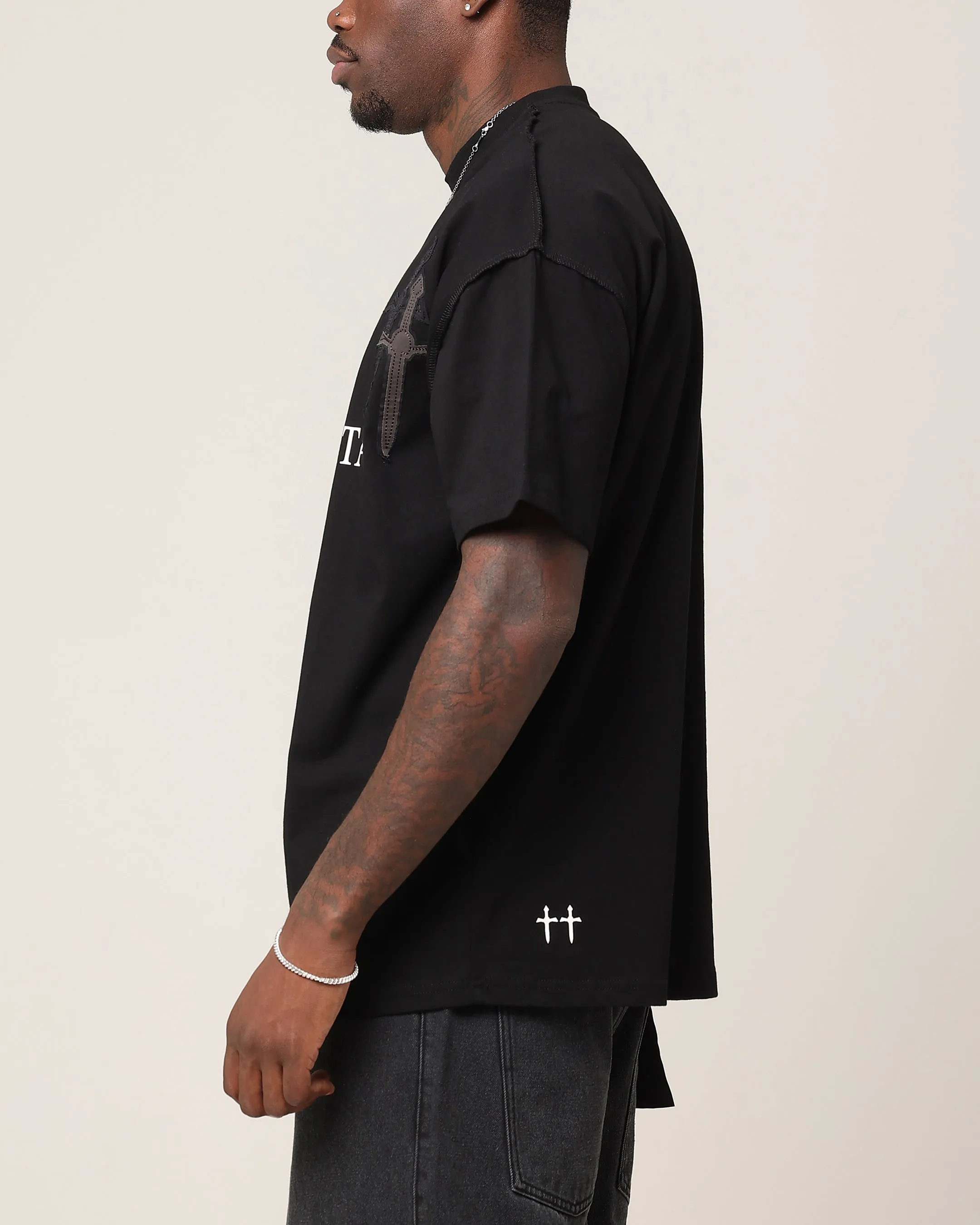 Saint Morta Crossfire Boxy T-Shirt Black