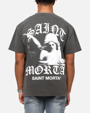 Saint Morta Maiden Boxy T-Shirt Black Wash