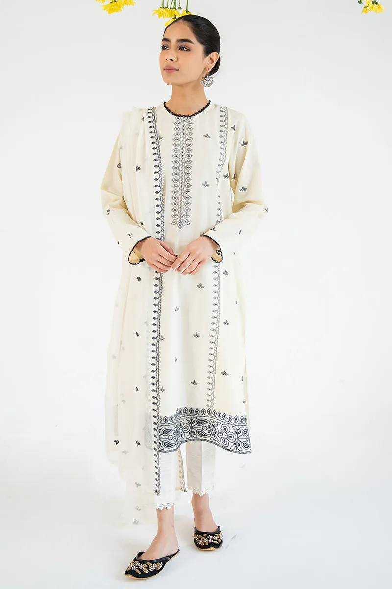 SAND SHELL-2PC (SHIRT & DUPATTA)