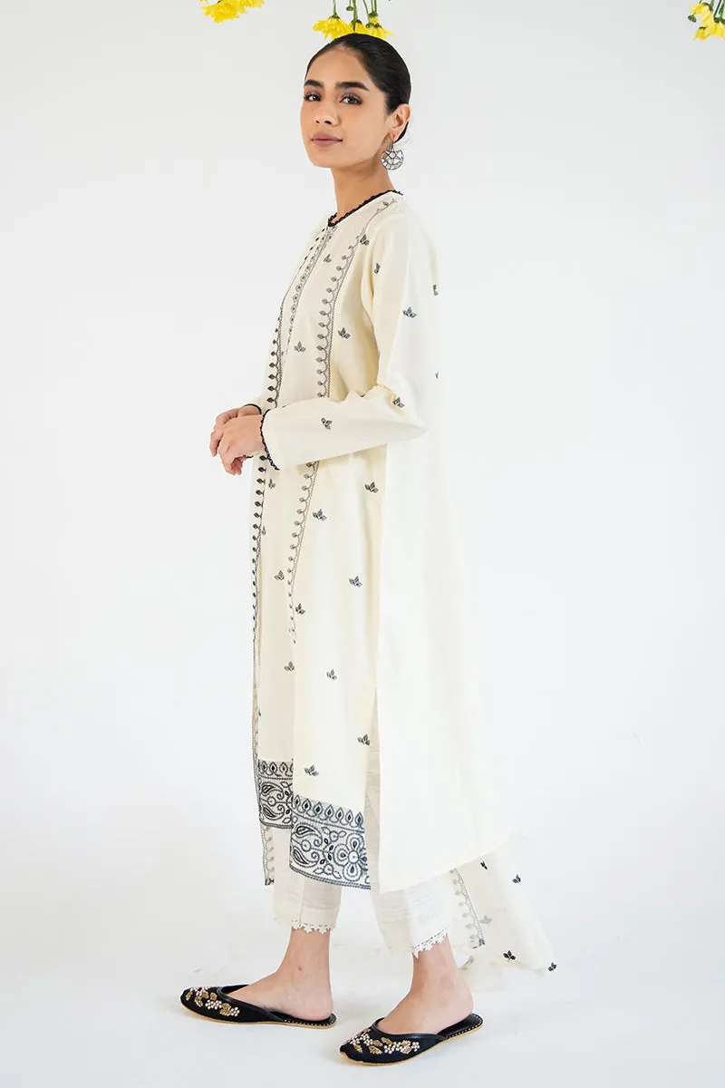 SAND SHELL-2PC (SHIRT & DUPATTA)