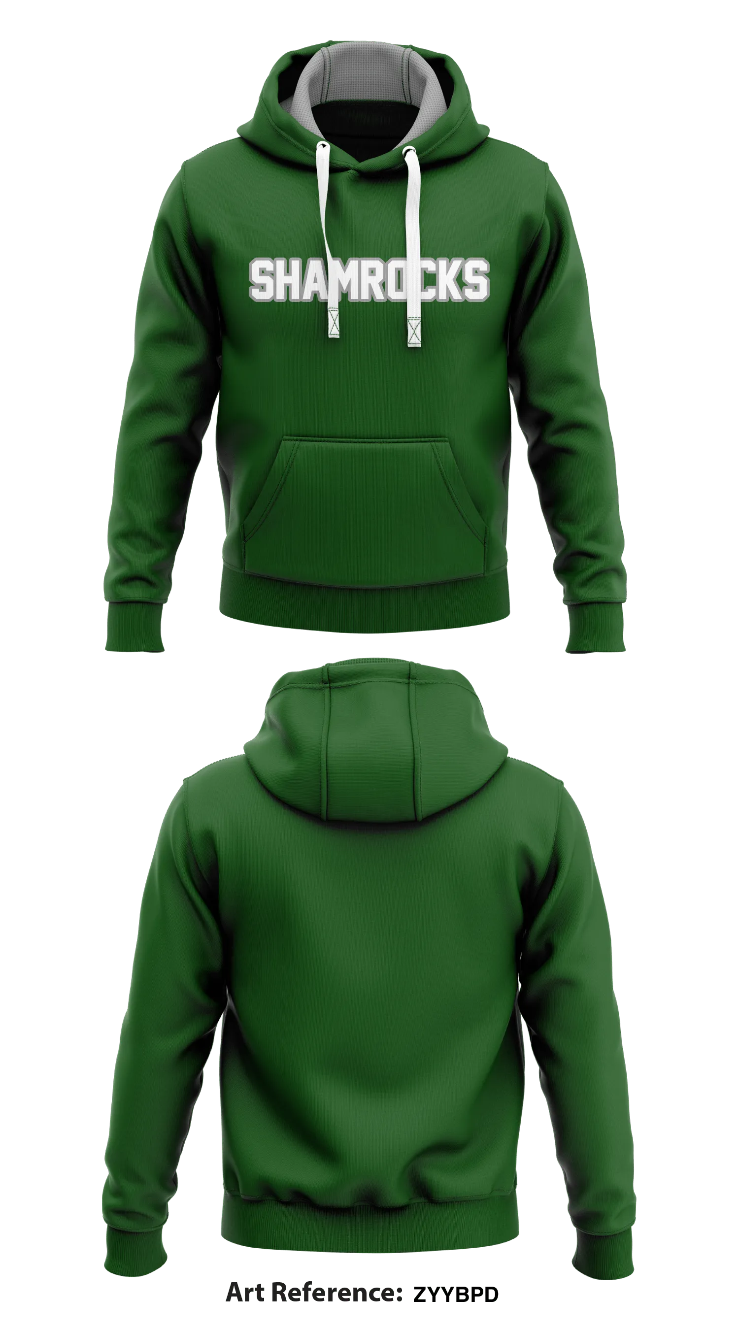 Shamrocks1  Core Men's Hooded Performance Sweatshirt - ZyyBpD