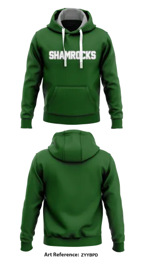 Shamrocks1  Core Men's Hooded Performance Sweatshirt - ZyyBpD