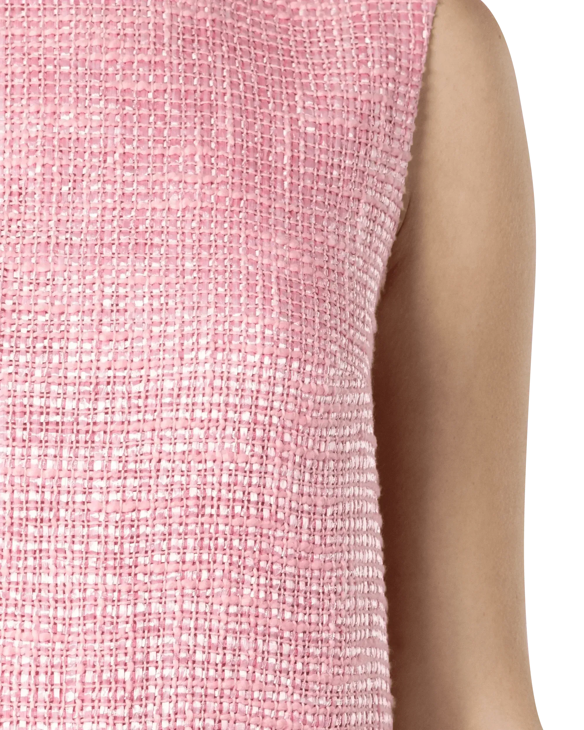 Sleeveless Fringe-Trimmed Dress