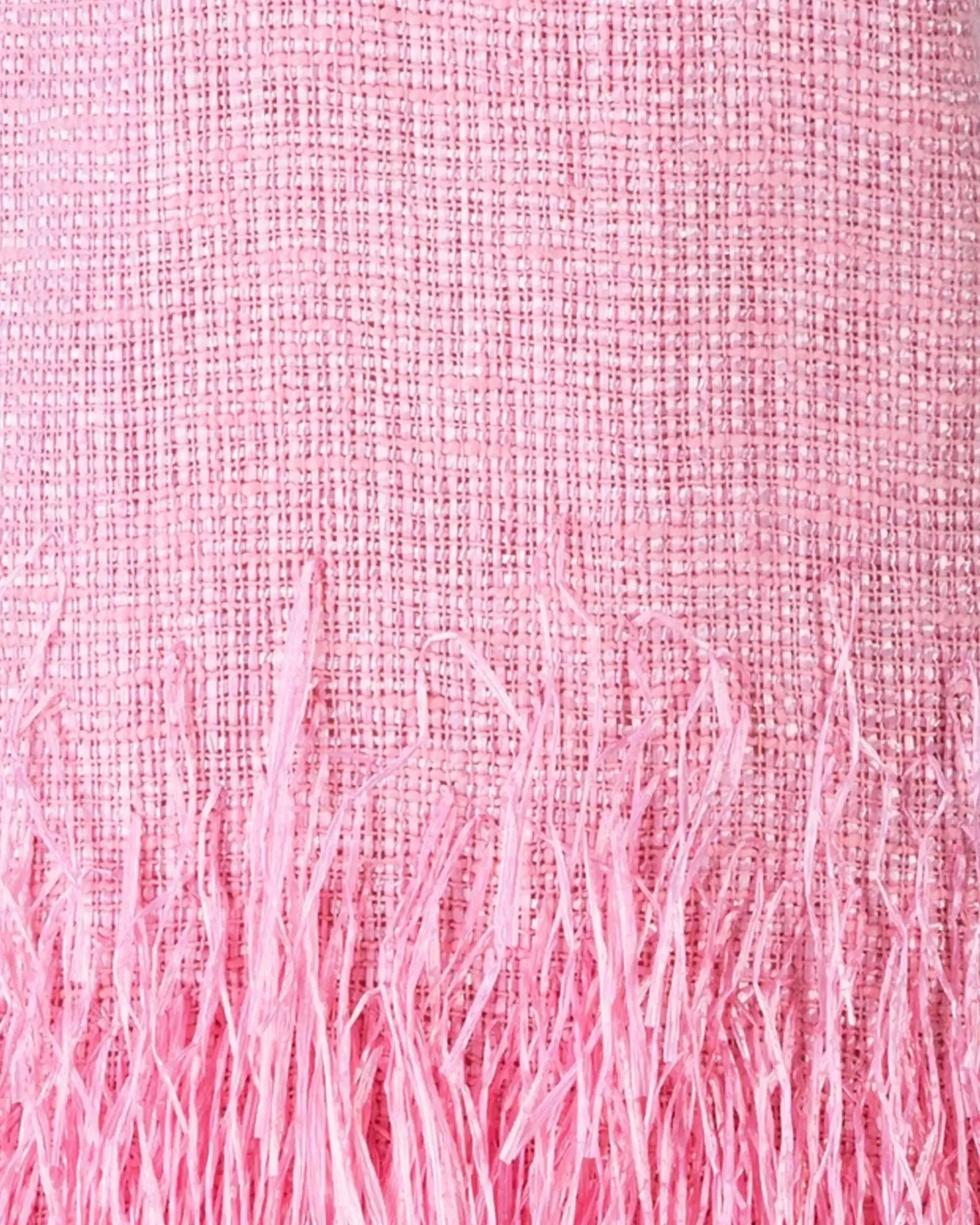 Sleeveless Fringe-Trimmed Dress