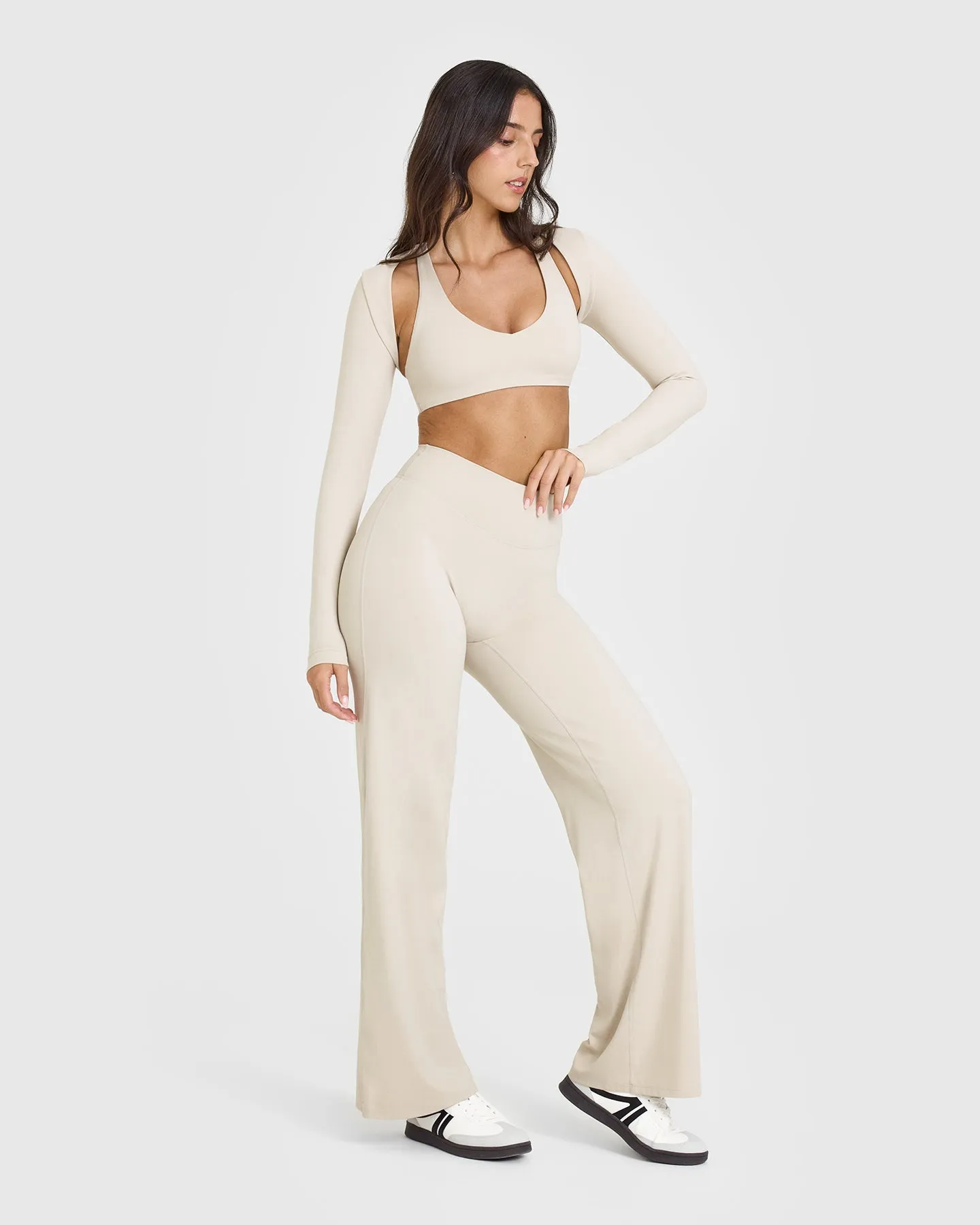 SoftMotion™ Straight Leg Bottoms | Sand
