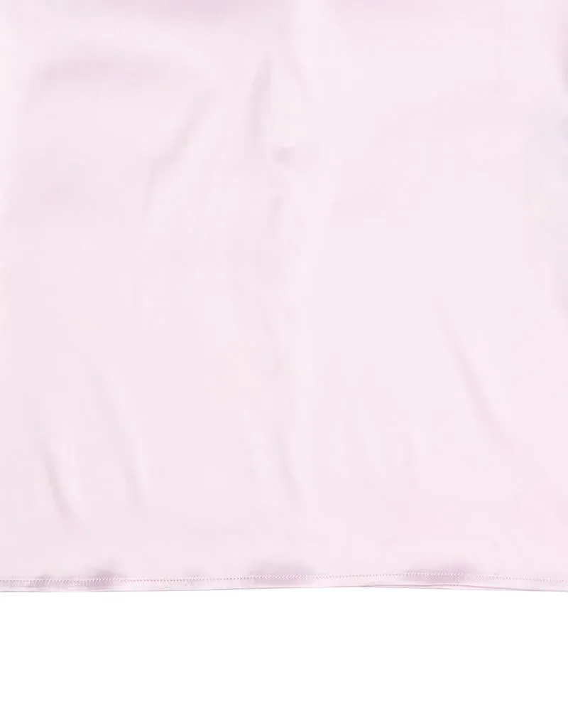 Solid Color Satin Maxi Skirt