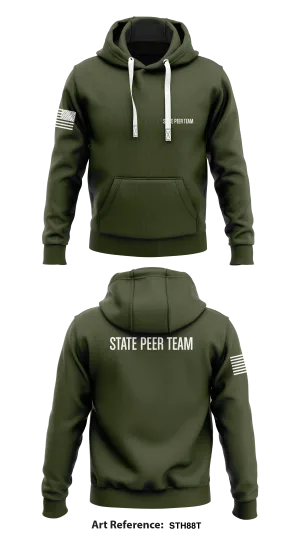 State peer team  Store 1 Core Men's Hooded Performance Sweatshirt - STh88t