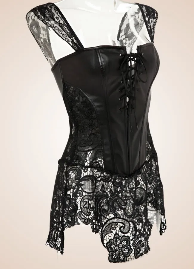Steampunk Corset With Mesh Skirt