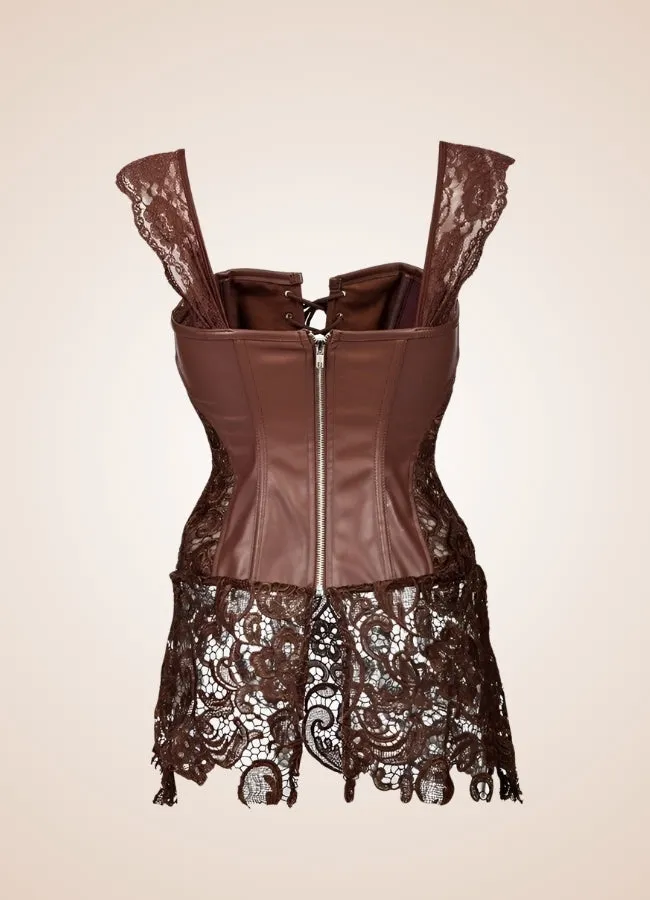 Steampunk Corset With Mesh Skirt