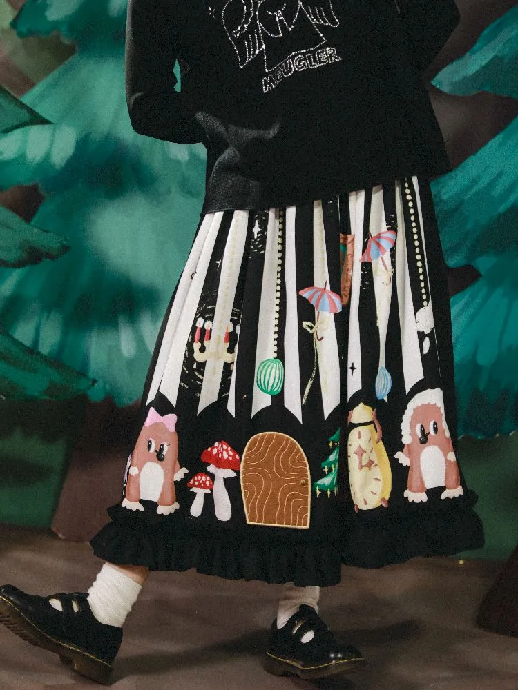 Stereoscopic Embroidered Organs Half Skirt【s0000005682】